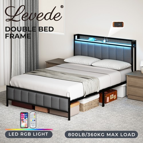 Levede double bed - bed, frame