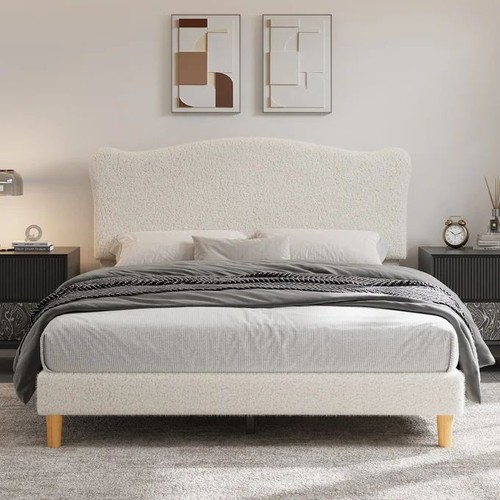 Garvee modern double bed frame - modern,