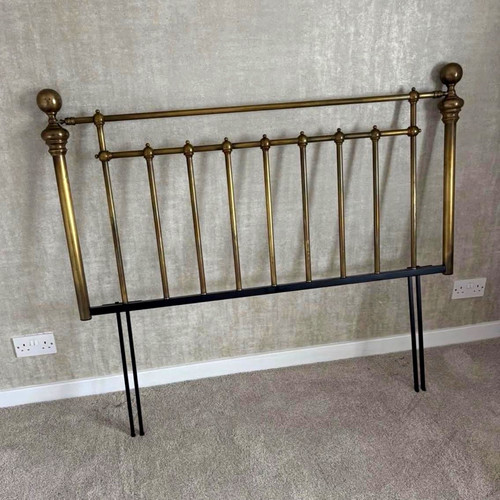 Metal headboard gold - headboard, black