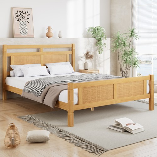 Wooden bed frame - wooden,