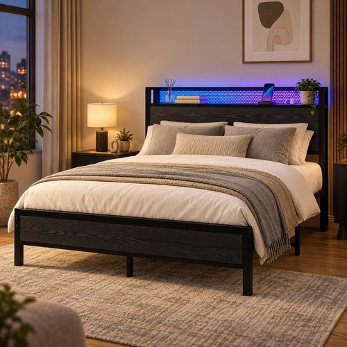 Double bed frame with - double,