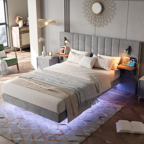 Double bed frame sale grey - double,