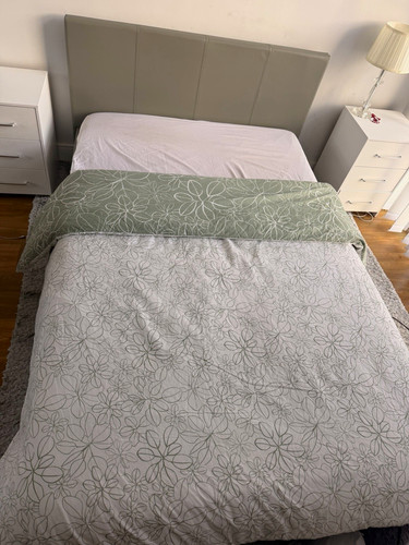 Grey upholstered fabric - grey,