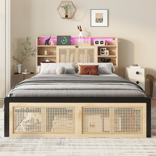 Modern 4ft6 double bed frame - 4ft6,