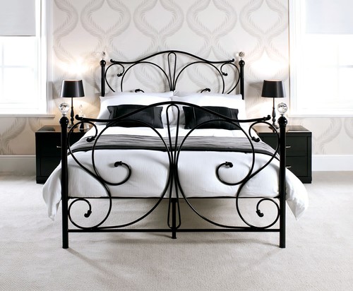 Bed frame metal - bed, 4ft6