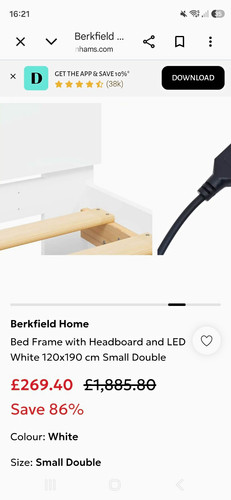 Berkfield home led - bed, frame