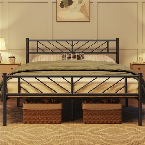 Single double king metal - single/double/king, bed