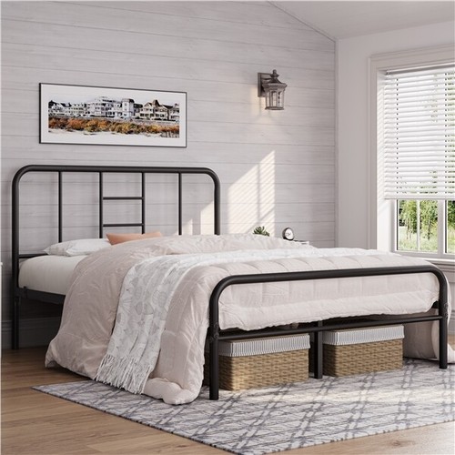 4ft6 double metal bed - double, frame