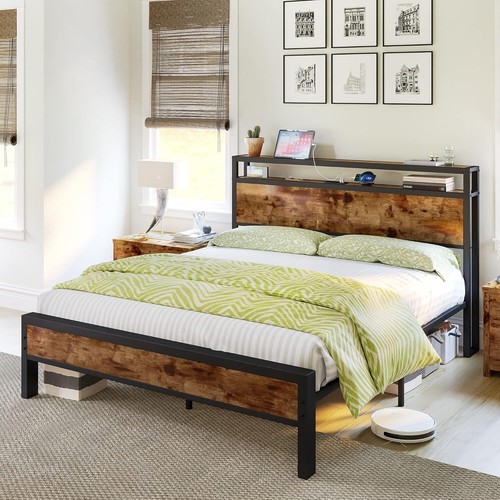 Double bed frame industrial - frame,