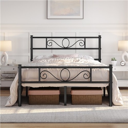 4ft6 metal double bed frame - 4ft6,