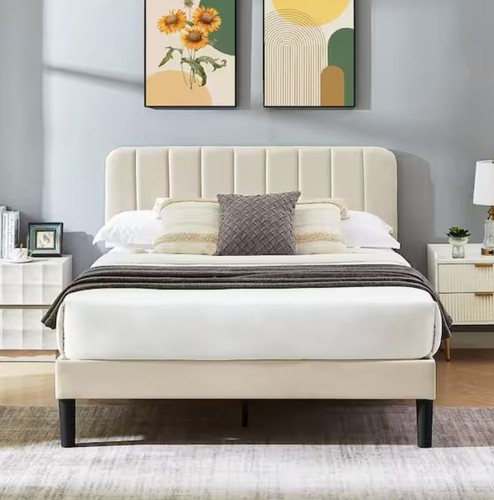 Vecelo upholstered double bed - upholstered,