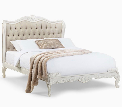 Beige white upholstered - white,