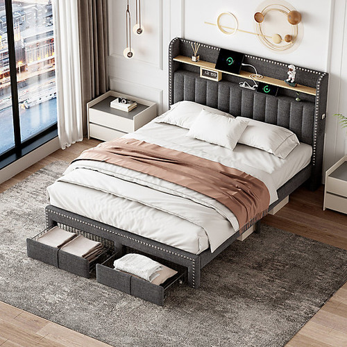 4ft6 double bed frame - double,