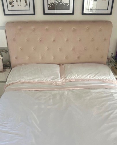 Pink double upholstered tufted - upholstered,