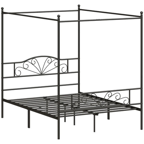 Homcom double canopy bed - homcom,