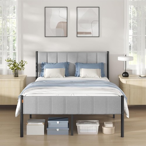 Double bed frame with - bed,