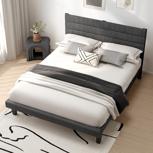 Double upholstered bed frame - double,