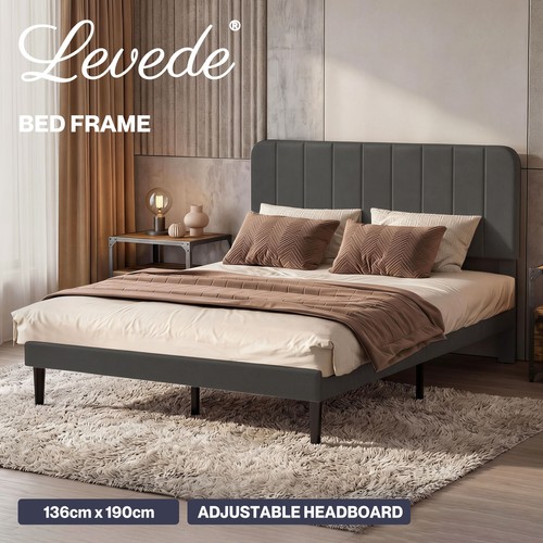 Levede double bed frame with - double,