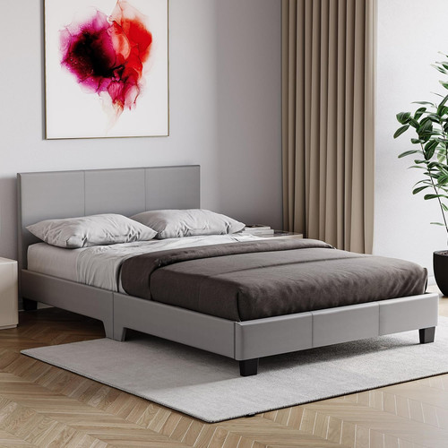 Luxury faux leather bed frame - luxury,