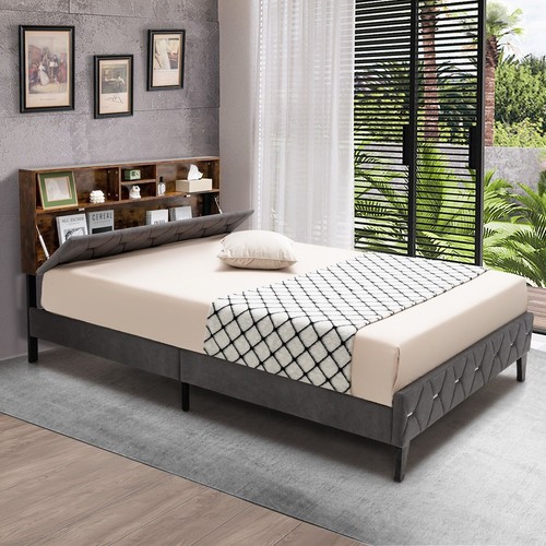 Upholstered platform bed - upholstered,